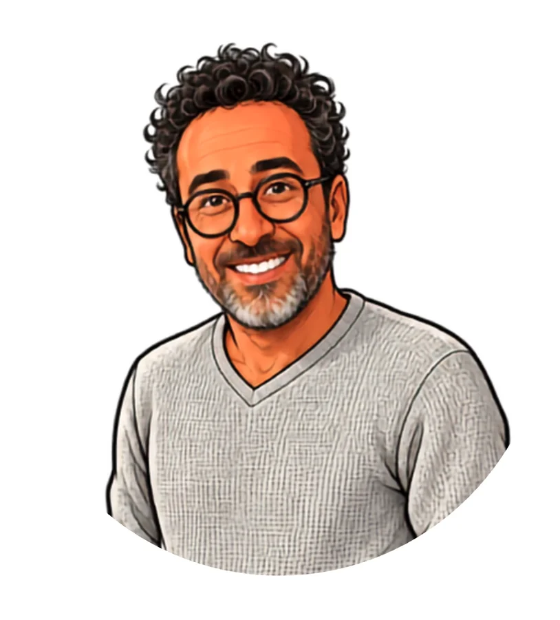 Portrait illustré de Bassam Hamadi, Président · Intervenant